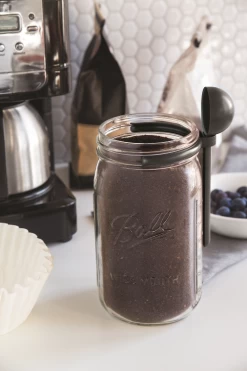 Fox Run Jarware Coffee Spoon Clip - Black 11 Fox Run Jarware Coffee Spoon Clip - Black -Cookware & Knives Shop 82652 fox run jarware coffee spoon clip black lifestyle