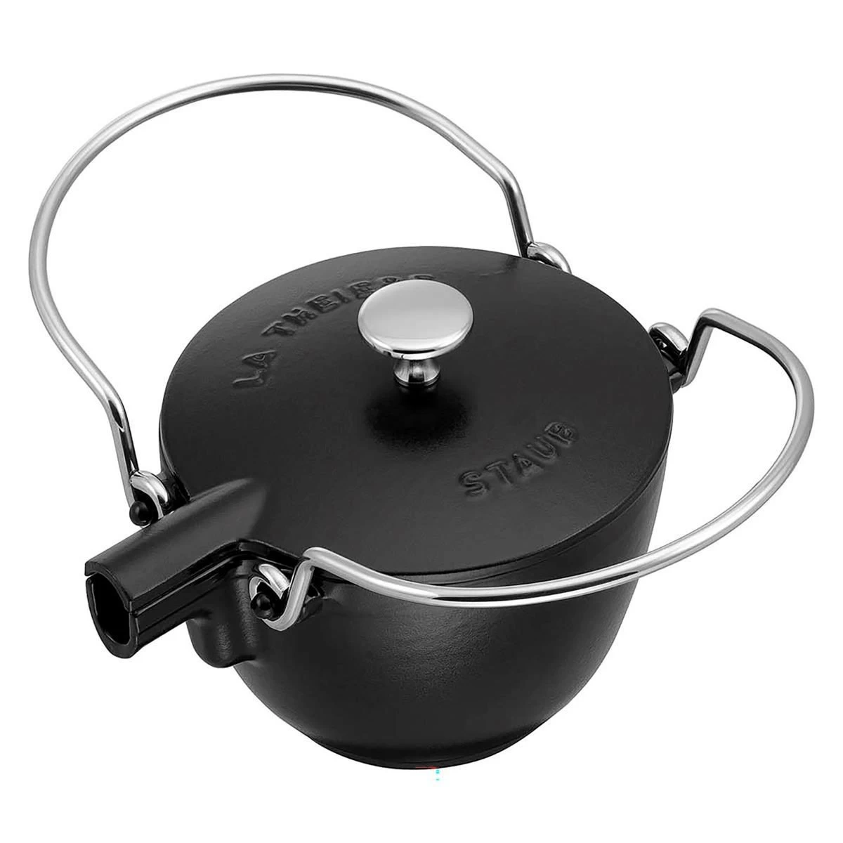 Staub 1 Qt. Round Tea Kettle | Matte Black 6 Staub 1 Qt. Round Tea Kettle | Matte Black - Image 4