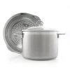 Chantal Induction 21 Stock Pot With Pasta/Steamer Insert + Glass Lid | 8 Qt. -Cookware & Knives Shop 8qtstock1