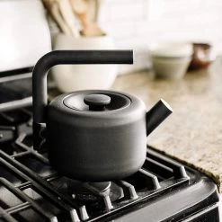 Fellow Clyde Stove Top Tea Kettle | Matte Black -Cookware & Knives Shop 91unb51baks. ac sl1500