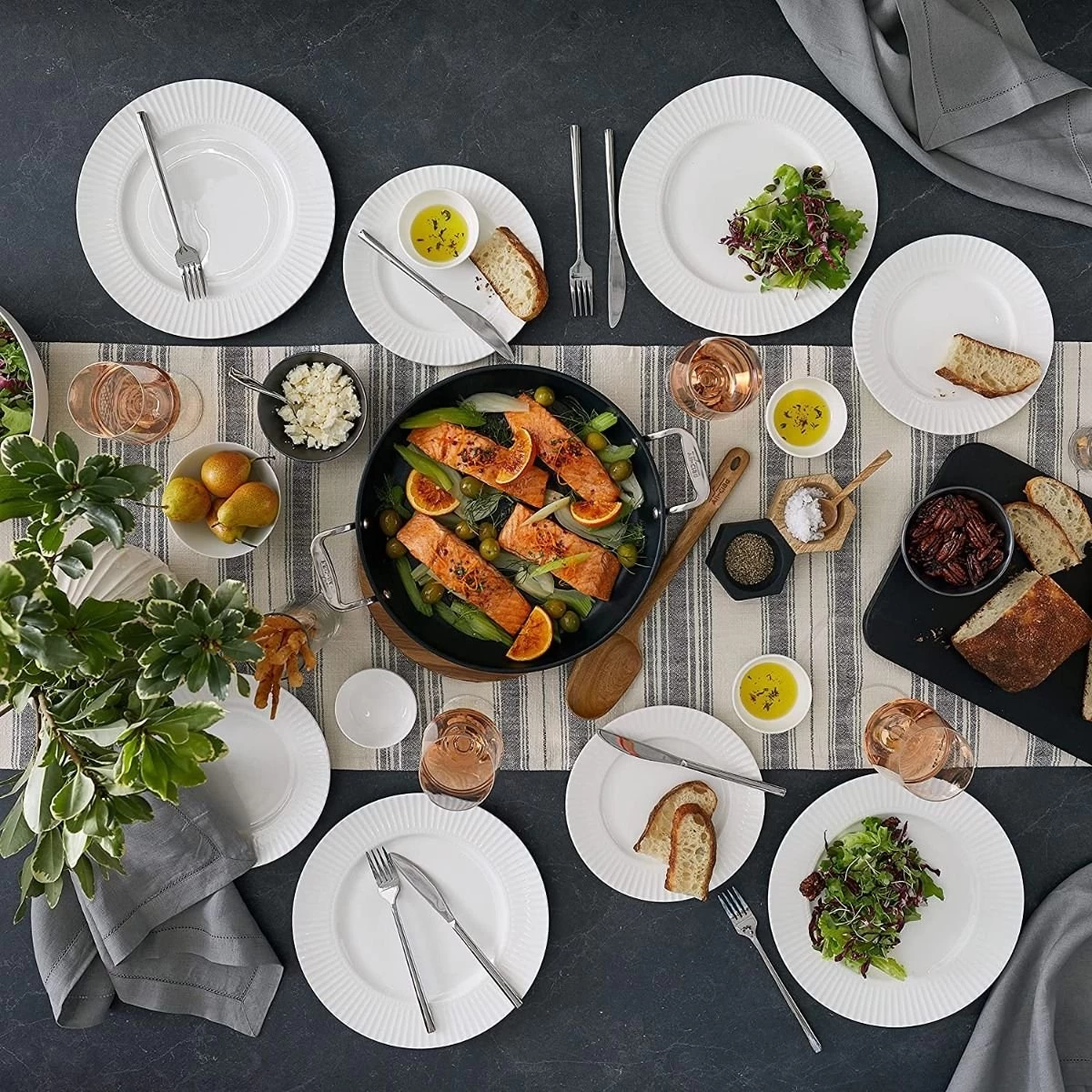 All-Clad HA1 Hard Anodized Nonstick 6 Qt. Dutch Oven With Acacia Wood Trivet & Spoon 8 All-Clad HA1 Hard Anodized Nonstick 6 Qt. Dutch Oven With Acacia Wood Trivet & Spoon - Image 6