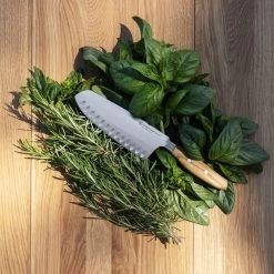 Wusthof Amici 7" Hollow Edge Santoku 11 Wusthof Amici 7" Hollow Edge Santoku -Cookware & Knives Shop am 7insantoku mood 01