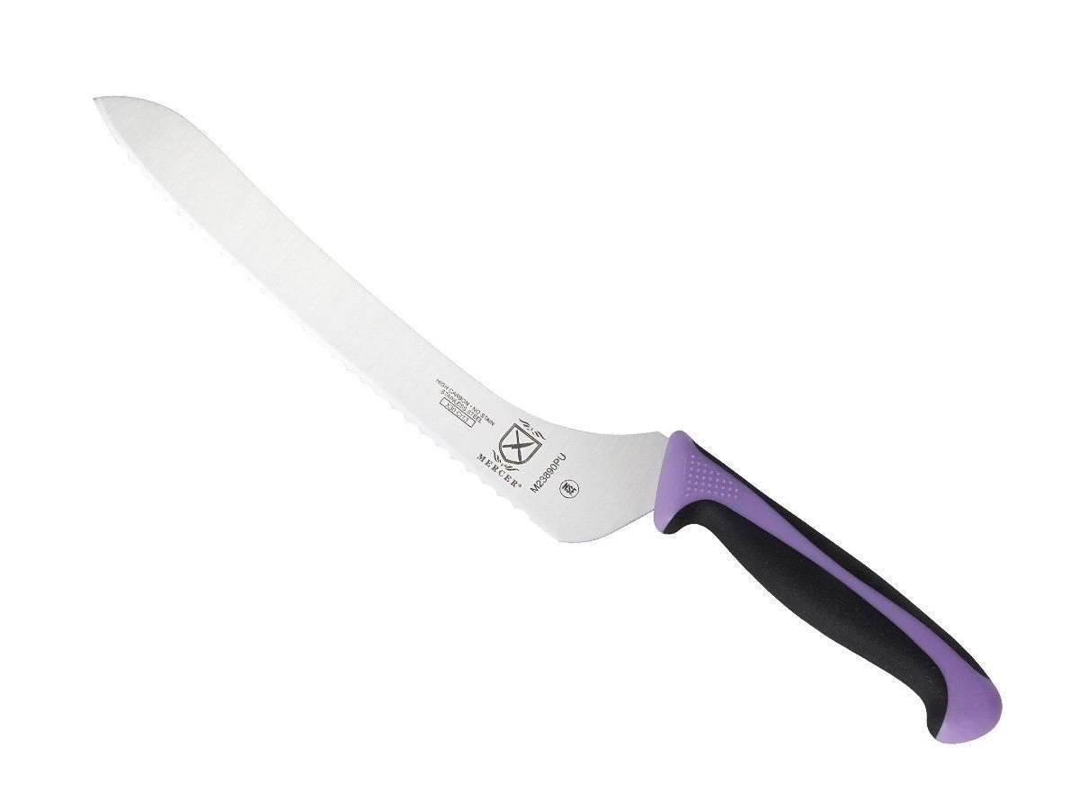Mercer Millennia 9" Offset Bread Knife (Purple) 4 Mercer Millennia 9" Offset Bread Knife (Purple) - Image 2
