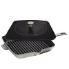 Staub 12" Square Cast Iron Grill Pan & Press Set | Graphite Grey 1 Staub 12" Square Cast Iron Grill Pan & Press Set | Graphite Grey -Cookware & Knives Shop american square grill 12 and staub press set graphite 4 2