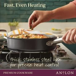 Anolon Accolade 8" Fry Pan -Cookware & Knives Shop ano afh saute fastevenheating 779b5018 4ad5 4526 86b2 f33107865a43 800x