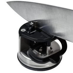 AnySharp Pro Sharpener | Alloy Metal -Cookware & Knives Shop asks pro p withknife 900x