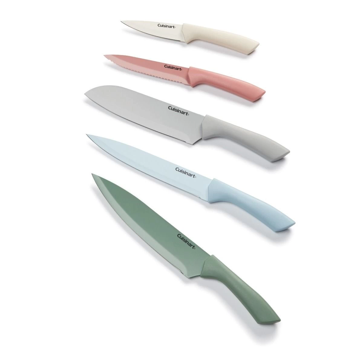 Cuisinart 10-Piece Ceramic Coated Color Knife Set 4 Cuisinart 10-Piece Ceramic Coated Color Knife Set - Image 2