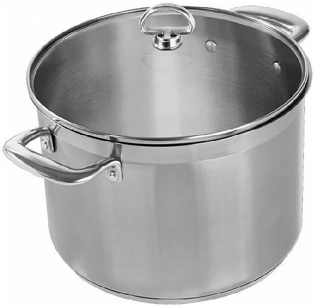 Chantal 21 Steel Induction Stock Pot W/ Glass Lid - 8 Quart 3 Chantal 21 Steel Induction Stock Pot W/ Glass Lid - 8 Quart