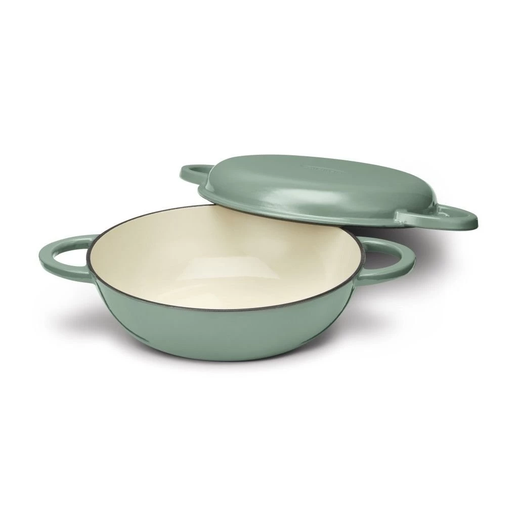 Cuisinart Chef's Classic Enameled Cast Iron 2-in-1 Multipurpose Set | Sage Green 3 Cuisinart Chef's Classic Enameled Cast Iron 2-in-1 Multipurpose Set | Sage Green