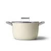SMEG 8 Qt. Nonstick Casserole Dish With Lid | Cream -Cookware & Knives Shop ckfc2611crm