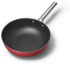 SMEG 12" Nonstick Wok | Red 7 SMEG 12" Nonstick Wok | Red -Cookware & Knives Shop ckfw3001rdm 2