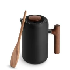 Fellow Clara French Press | Matte Black & Walnut