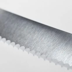 Wusthof Classic White 9" Bread Knife | Double Serrated -Cookware & Knives Shop clw detail serrated 01