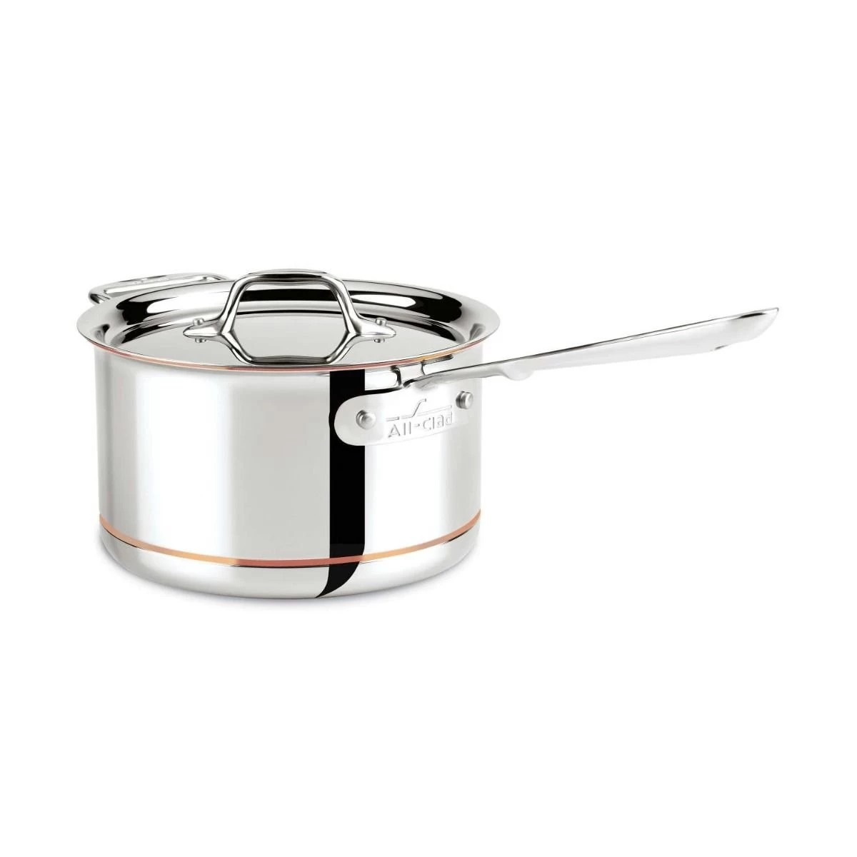 All-Clad Copper Core 5-Ply Bonded Stainless Steel Saucepan | 4 Qt. 3 All-Clad Copper Core 5-Ply Bonded Stainless Steel Saucepan | 4 Qt.