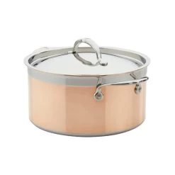 Hestan Copperbond Induction Cookware 6 Qt Covered Stock Pot