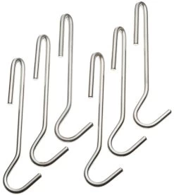 Cuisinart Universal Pot Rack Hooks (Set Of 6) | Brushed Stainless Steel
