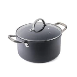 Cuisipro Easy-Release Hard Anodized Stock Pot | 6 Qt.