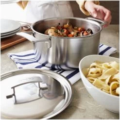 Demeyere Atlantis Casserole/Stock Pot (5.5Qt) 8 Demeyere Atlantis Casserole/Stock Pot (5.5Qt) -Cookware & Knives Shop demeyere atlantis cookware 4 quart casserole with lid 41322 3 compressed 1