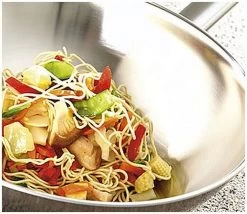 Demeyere Cookware Flat Bottom Wok - Specialties Series W/ Helper Handle