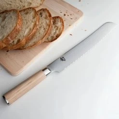Shun Classic Blonde 9" Bread Knife -Cookware & Knives Shop dm0705w bread lifestyle1