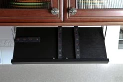 Drop Block Under Cabinet Knife Storage Rack - Large, Black