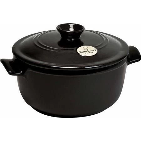 Emile Henry 2.6 Qt. Round Dutch Oven | Charcoal