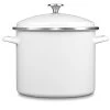 Cuisinart Chef's Classic 12-Quart Enamel On Steel Stockpot With Cover | White -Cookware & Knives Shop eos12628w sd silo altered