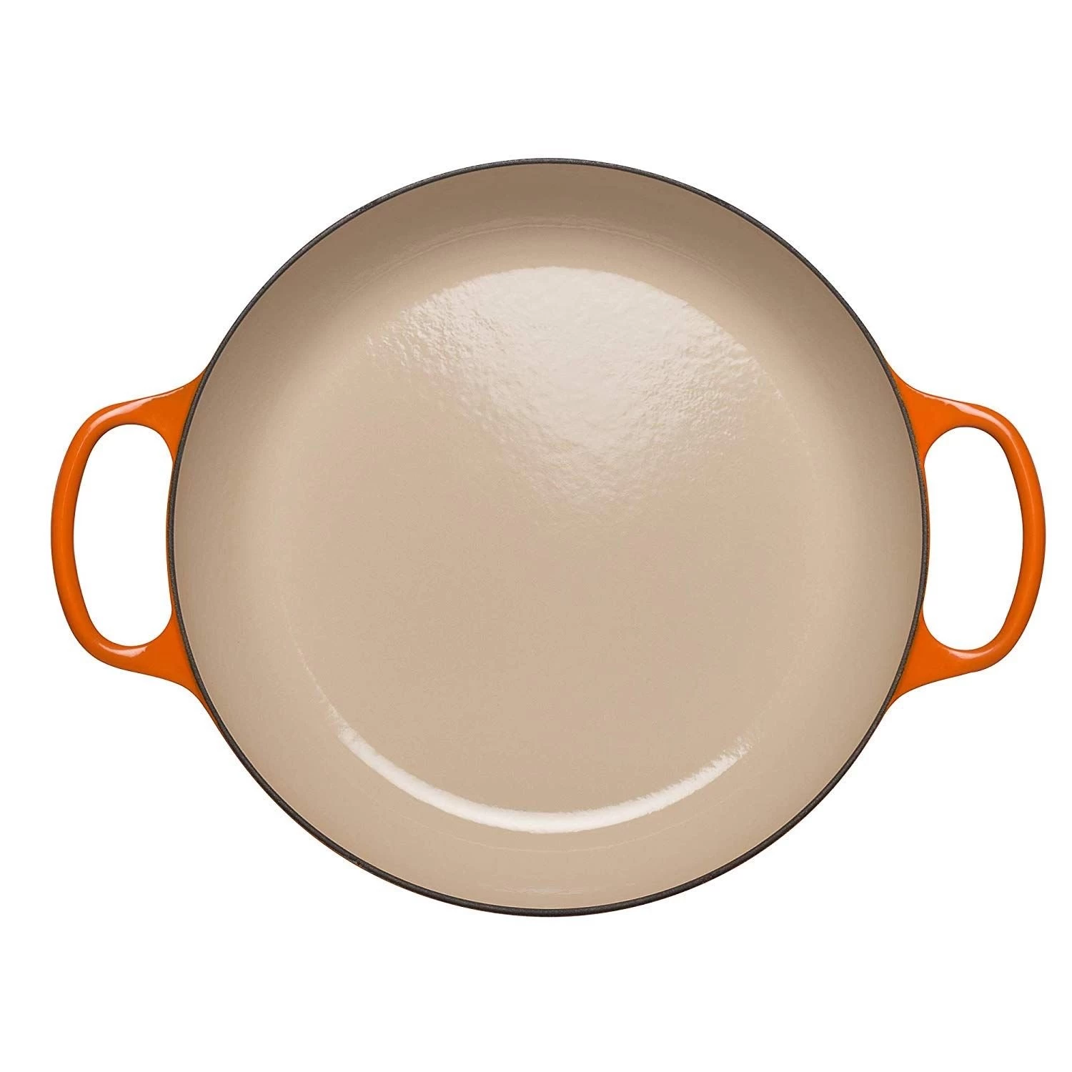 Le Creuset 2.25 Qt. Signature Enameled Cast Iron Braiser With Stainless Steel Knob | Flame Orange 4 Le Creuset 2.25 Qt. Signature Enameled Cast Iron Braiser With Stainless Steel Knob | Flame Orange - Image 2