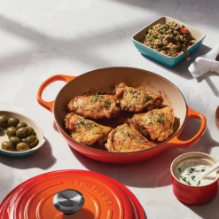 Le Creuset 2.25 Qt. Signature Enameled Cast Iron Braiser With Stainless Steel Knob | Flame Orange 15 Le Creuset 2.25 Qt. Signature Enameled Cast Iron Braiser With Stainless Steel Knob | Flame Orange -Cookware & Knives Shop flamelife2 1