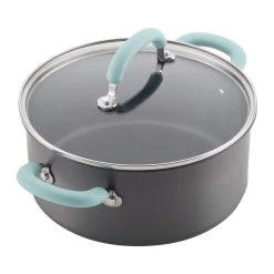 Rachael Ray 11-Piece Hard Anodized Cookware Set | Light Blue 22 Rachael Ray 11-Piece Hard Anodized Cookware Set | Light Blue -Cookware & Knives Shop hardblue6