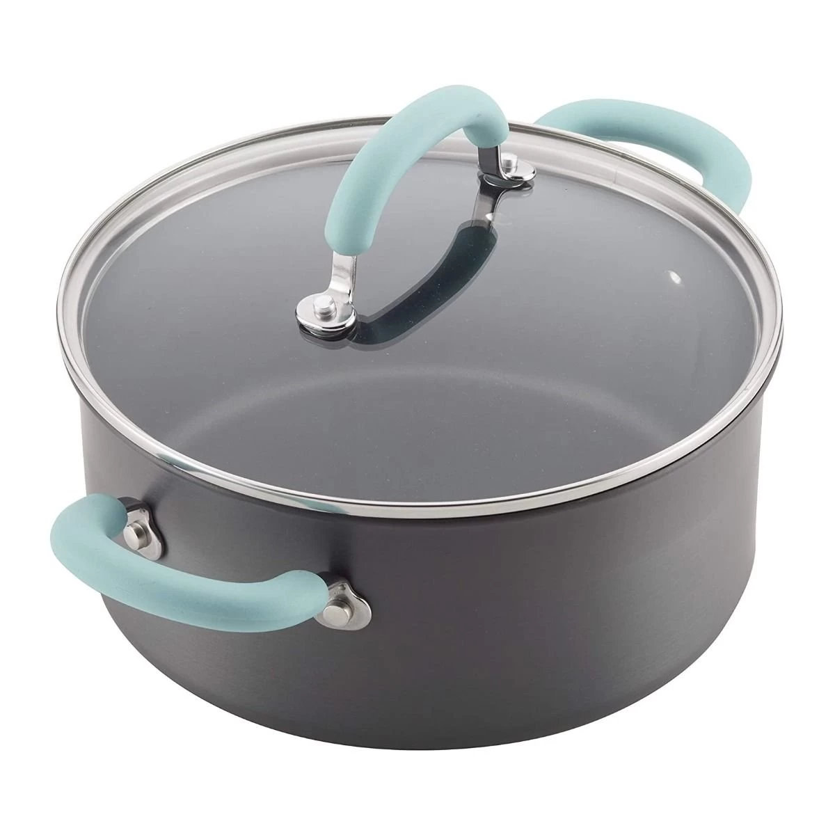 Rachael Ray 11-Piece Hard Anodized Cookware Set | Light Blue 12 Rachael Ray 11-Piece Hard Anodized Cookware Set | Light Blue - Image 10
