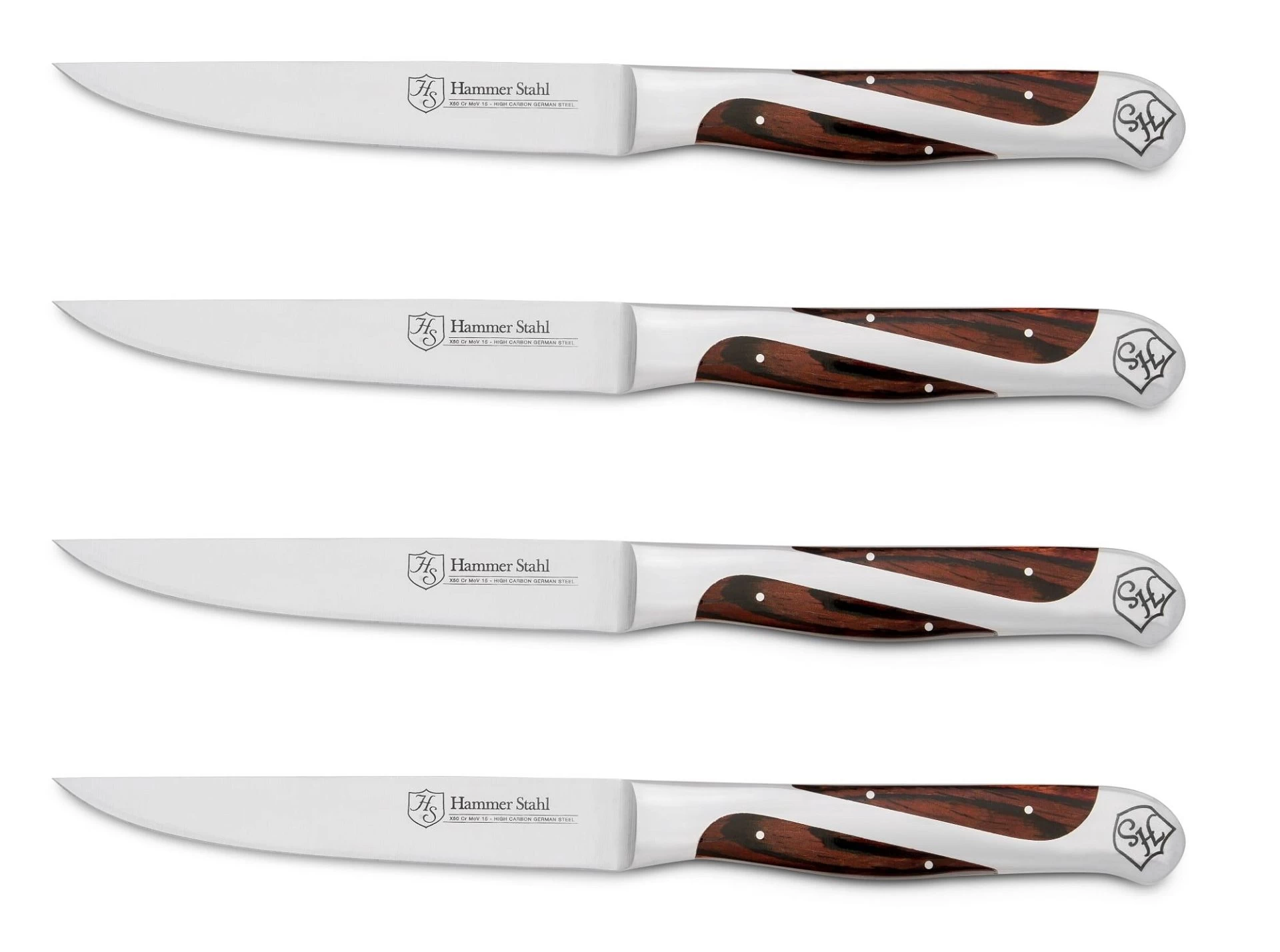 Hammer Stahl Cutlery Classic Collection 4-Piece Steak Knife Set 3 Hammer Stahl Cutlery Classic Collection 4-Piece Steak Knife Set