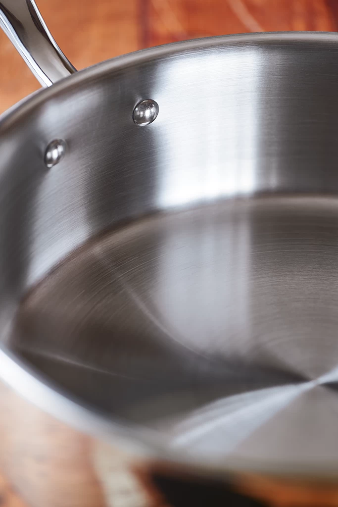 Heritage Steel Cookware Stainless Steel Deep Saute Pan With Cover | 4 Qt. - Image 5