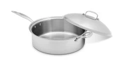 Heritage Steel Cookware Stainless Steel Family Sauté Pan With Lid | 8 Qt. 8 Heritage Steel Cookware Stainless Steel Family Sauté Pan With Lid | 8 Qt. -Cookware & Knives Shop hsc 14348 1