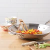 Heritage Steel Cookware Stainless Steel Jumbo Fry Pan With Cover | 13.5" 2 Heritage Steel Cookware Stainless Steel Jumbo Fry Pan With Cover | 13.5" -Cookware & Knives Shop hsc 14925 hammer stahl 13.5 jumbo fry pan with cover 3