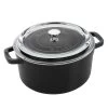 Staub 4 Qt. Round Cocotte/Dutch Oven With Glass Lid | Matte Black 1 Staub 4 Qt. Round Cocotte/Dutch Oven With Glass Lid | Matte Black -Cookware & Knives Shop img3o