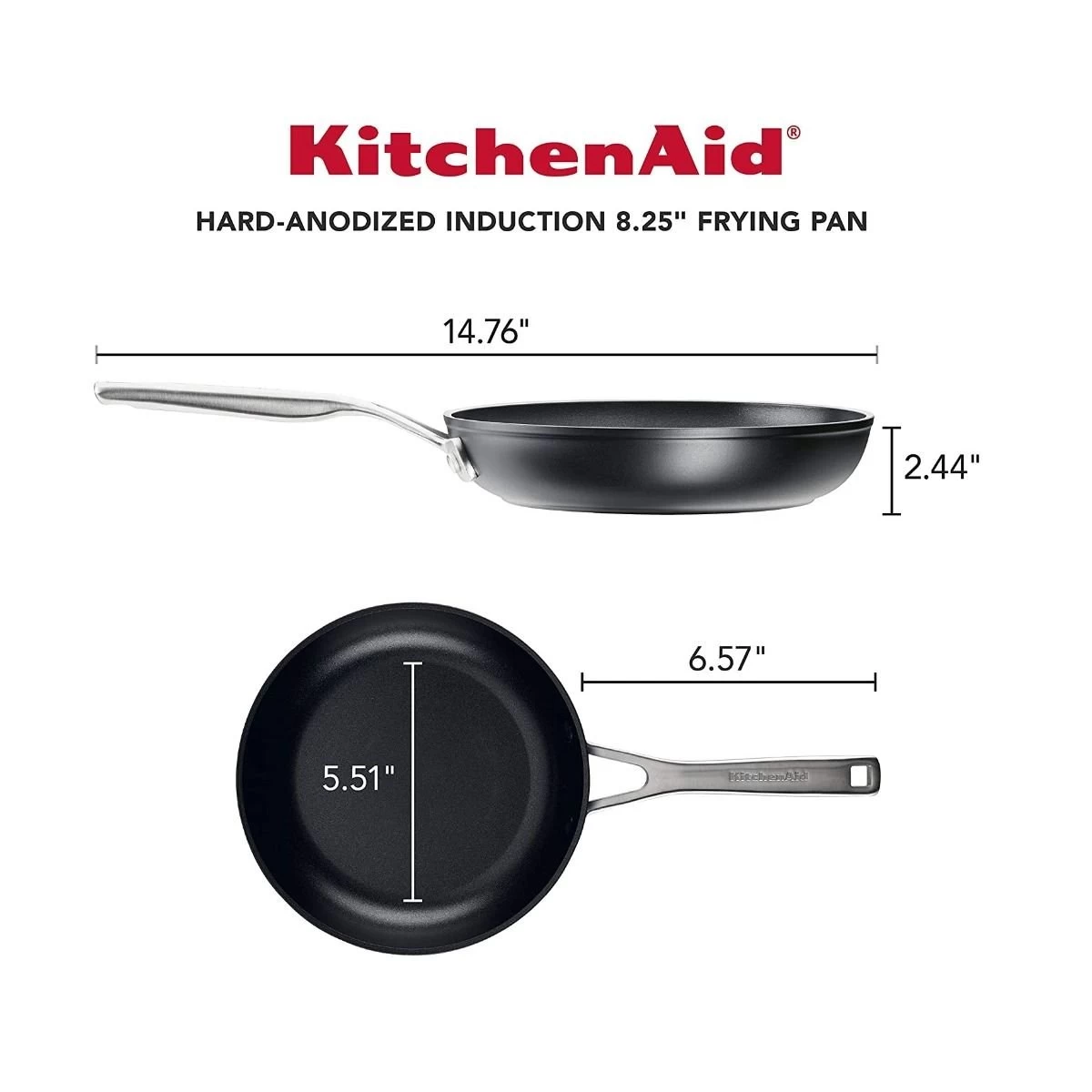 KitchenAid 8.25" Hard Anodized Induction Fry Pan | Nonstick 7 KitchenAid 8.25" Hard Anodized Induction Fry Pan | Nonstick - Image 5
