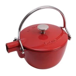 Staub 1 Qt. Round Tea Kettle | Cherry Red