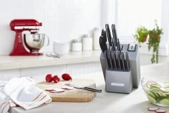 KitchenAid Classic Forged 14-Piece Knife Set | Triple Rivet 11 KitchenAid Classic Forged 14-Piece Knife Set | Triple Rivet -Cookware & Knives Shop kkftr14sl kitchenaid lifestyle