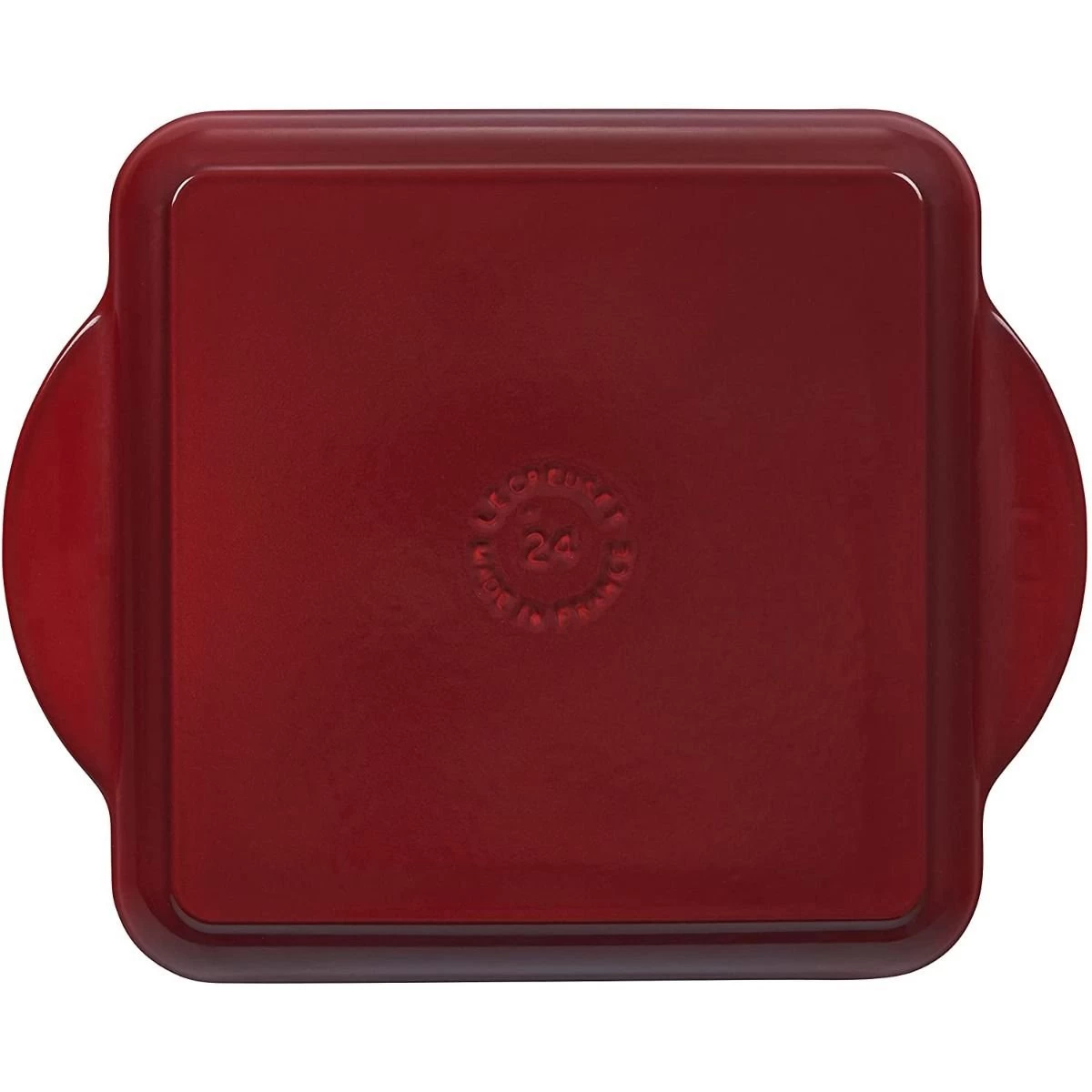 Le Creuset 9.5" Square Signature Enameled Cast Iron Griddle Pan | Cerise/Cherry Red 4 Le Creuset 9.5" Square Signature Enameled Cast Iron Griddle Pan | Cerise/Cherry Red - Image 2