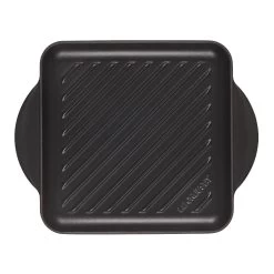 Le Creuset 9.5" Square Signature Enameled Cast Iron Grill Pan | Licorice -Cookware & Knives Shop licgriddle2 1