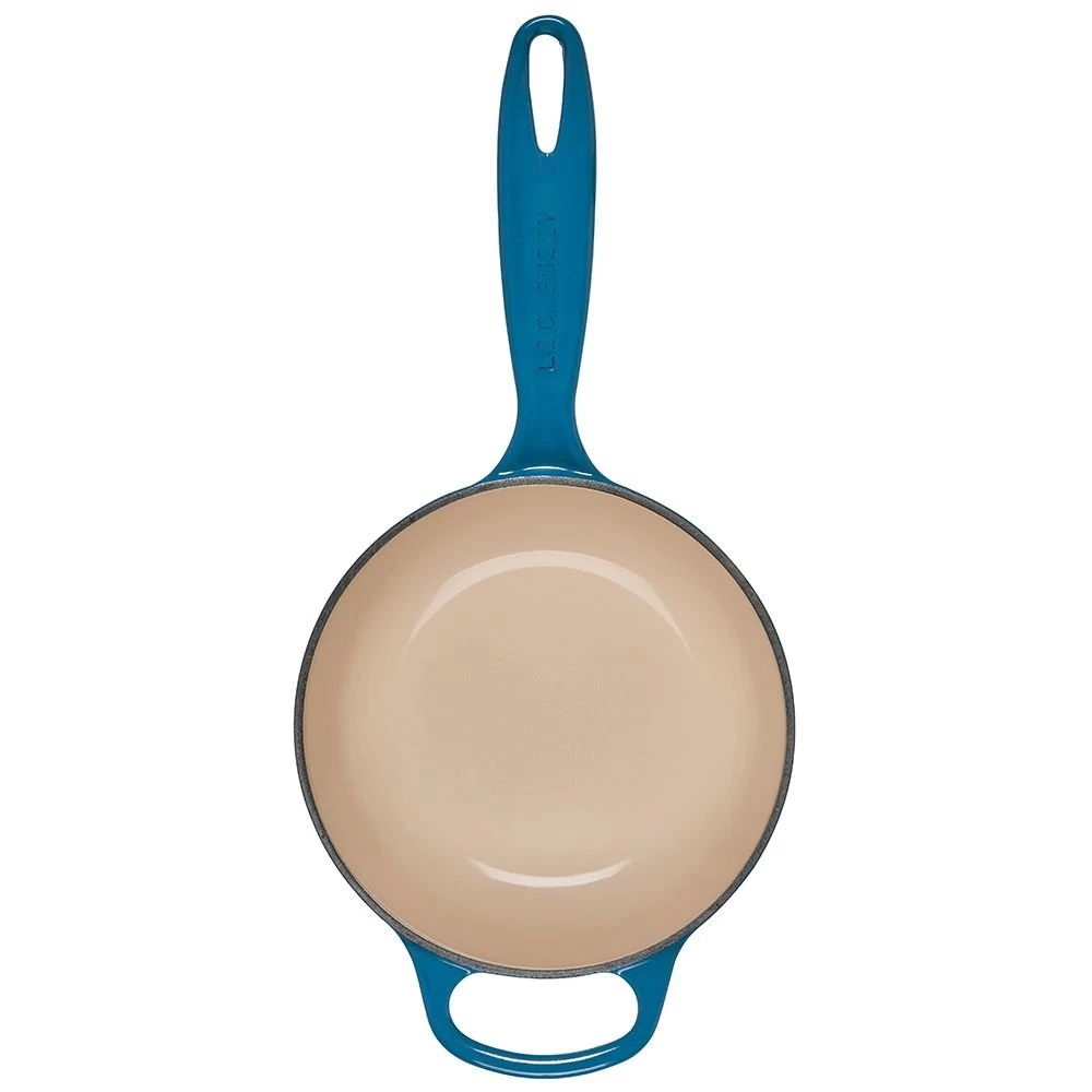 Le Creuset 1.75 Qt. Signature Enameled Cast Iron Saucepan With Stainless Steel Knob | Deep Teal 6 Le Creuset 1.75 Qt. Signature Enameled Cast Iron Saucepan With Stainless Steel Knob | Deep Teal - Image 4