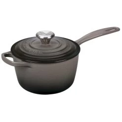 Le Creuset Collector's 23-Piece Set | Oyster -Cookware & Knives Shop ls2518 167fss le creuset 1.75 qt saucepan oyster grey 2 2