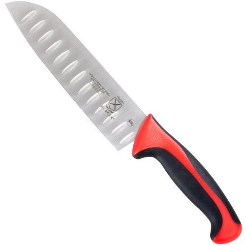 Mercer Cutlery Millennia 7" Santoku Knife - Red 4 Mercer Cutlery Millennia 7" Santoku Knife - Red - Image 2