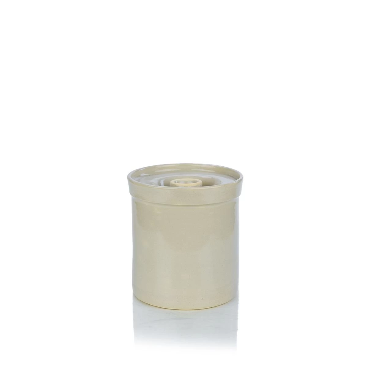 Martinez Pottery Hand Turned Stoneware One Gallon Crock With Lid | Natural 3 Martinez Pottery Hand Turned Stoneware One Gallon Crock With Lid | Natural