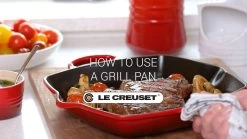 Le Creuset 9.5" Square Signature Enameled Cast Iron Grill Pan | Cerise/Cherry Red -Cookware & Knives Shop maxresdefault 7 3
