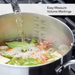 KitchenAid Stainless Steel 3-Ply Cookware Set | 11-Piece -Cookware & Knives Shop measurementlines