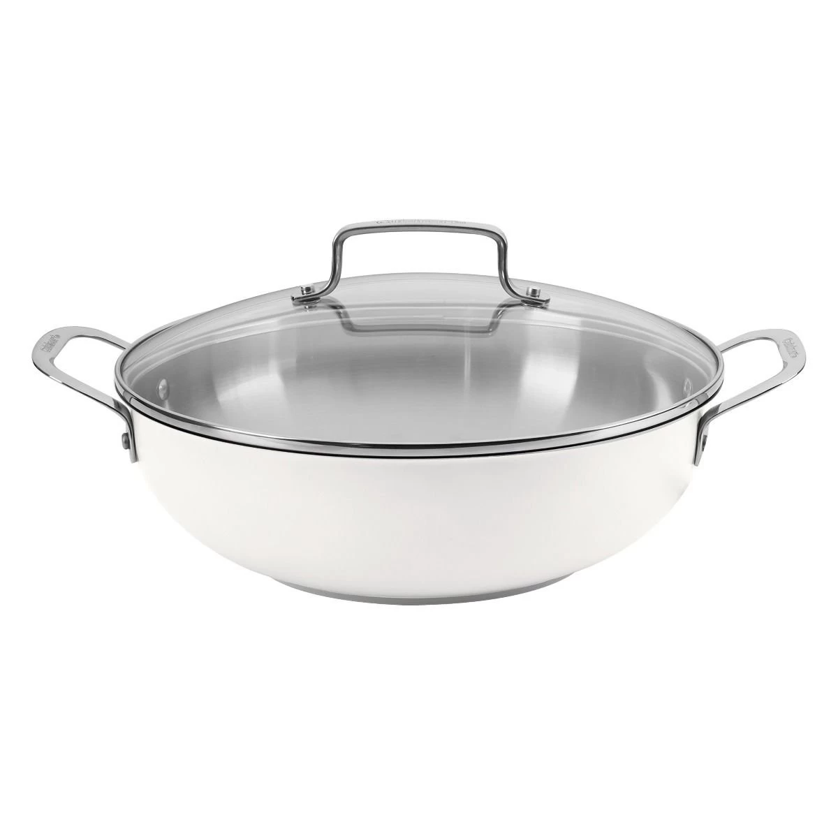 Cuisinart Matte White Stainless Steel All Purpose Pan With Cover | 12" 3 Cuisinart Matte White Stainless Steel All Purpose Pan With Cover | 12"