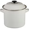 Le Creuset 10 Qt. Stock Pot | White -Cookware & Knives Shop n5100 2416 white stockpot 10 qt