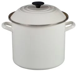 Le Creuset 10 Qt. Stock Pot | White